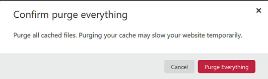 Cloudflare Purge Caching