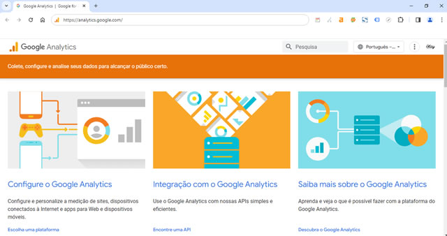 Como Cadastrar no Google Analytics